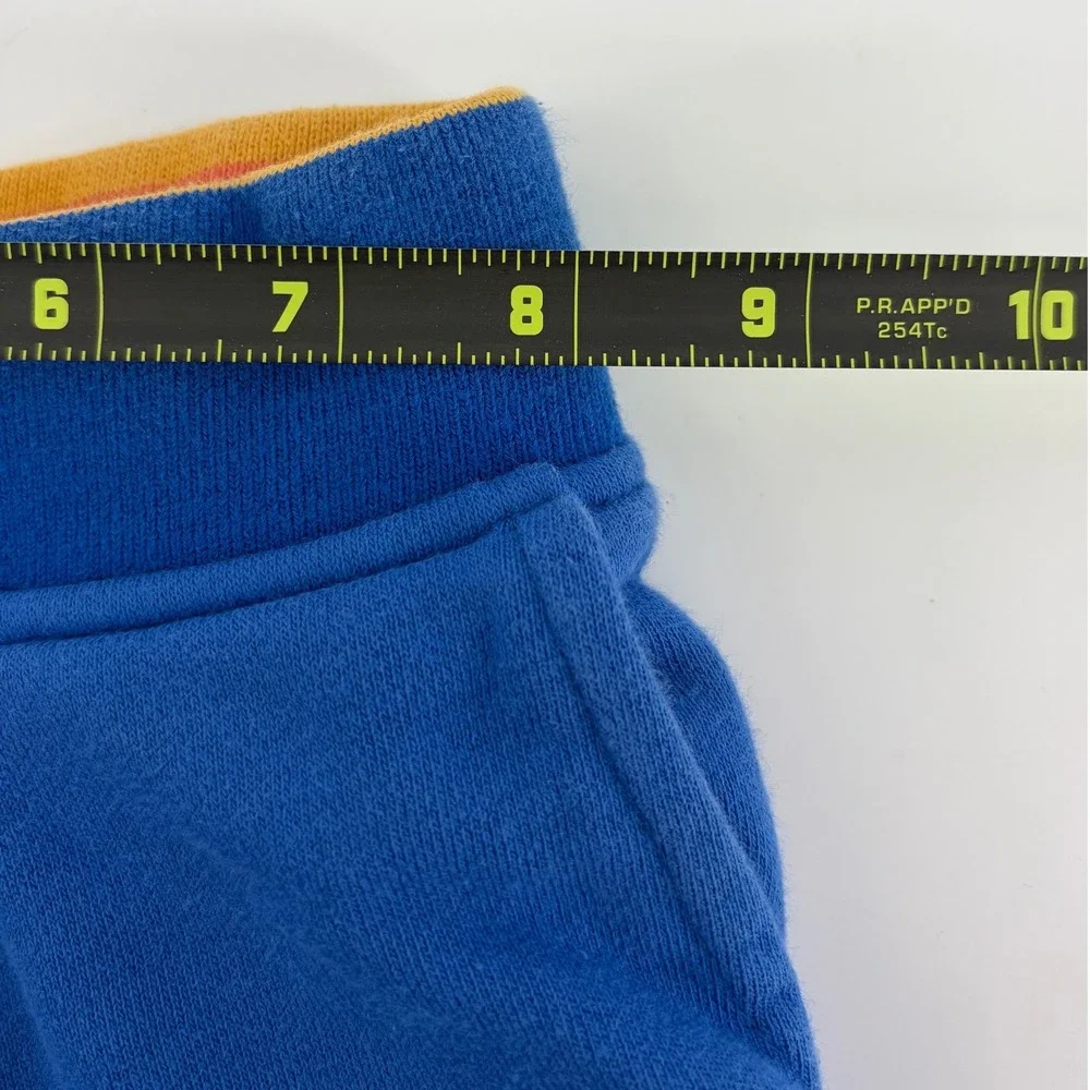 Paul Smith Junior Boys Blue Cotton Fleece Joggers Sweatpants Contrast Waist 2A